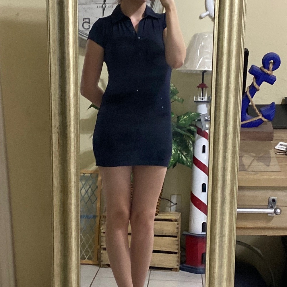 Navy Blue Ann Taylor T-Shirt dress